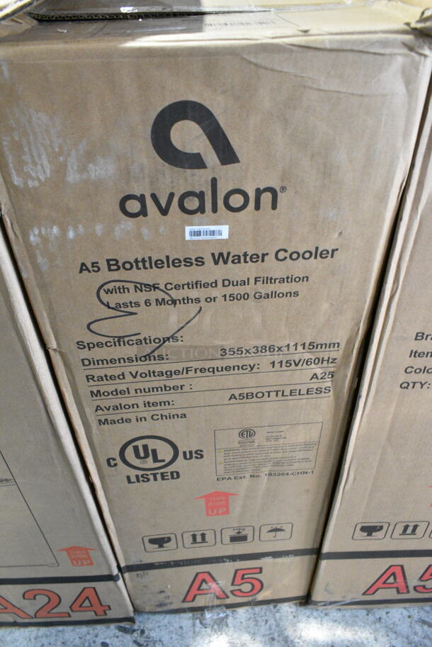 5 IN ORIGINAL BOX! Avalon Water Coolers Including Models A24, A5BOTTLELESS. 115 Volts, 1 Phase. 5 Times Your Bid!  - Image 6 of 7