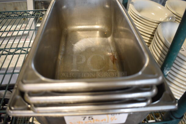 4 Various Stainless Steel Drop In Bins Including 1/3x4, 1/2x4. 4 Times Your Bid! - Image 3 of 3