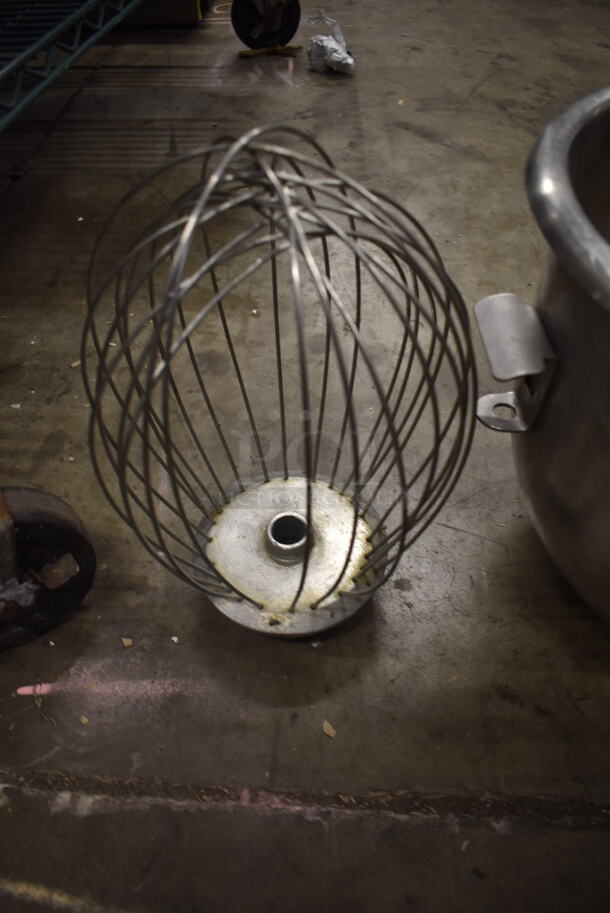 3 Items Including Stainless Steel 20 Quart Bowl, 20 Quart Whisk And Hobart Gear Reducer.3 Times Your Bid!  - Image 5 of 5