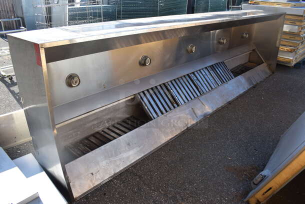 15' Captive Aire 4824 END-2 Stainless Steel Commercial Grease Trap w/ Filters. 180x25x48 - Image 1 of 8