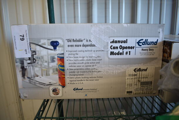 BRAND NEW SCRATCH AND DENT! Edlund 11100 #1 Old Reliable® #1® Manual Can Opener with Plated Steel Base - Image 2 of 4
