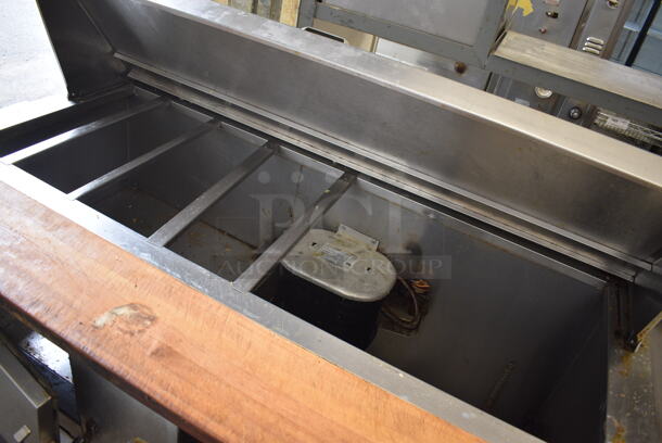 Stainless Steel Commercial Sandwich Salad Prep Table Bain Marie Mega Top w/ Cutting Board. 60x33x45. Tested and Working! - Image 5 of 5
