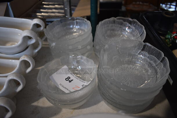 21 Glass Bowls. 5x5x2. 21 Times Your Bid!