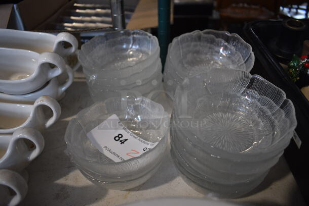 21 Glass Bowls. 5x5x2. 21 Times Your Bid! - Image 1 of 3