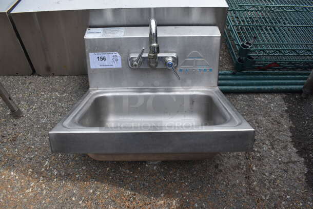Commercial Stainless Steel Hand Sick With Faucet - Image 1 of 3