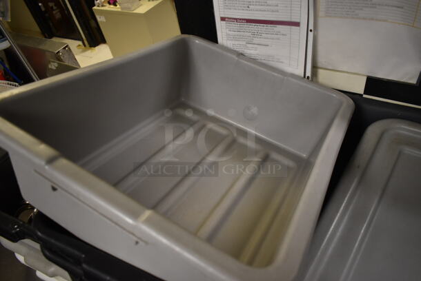 ALL ONE MONEY! Lot of Poly Bus Bins and Lids. (dish room) - Image 3 of 4
