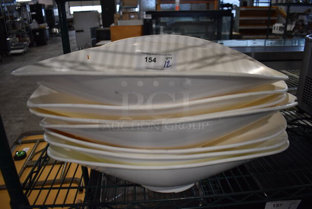 12 White Poly Bowls for Baking Scales. 12 Times Your Bid!