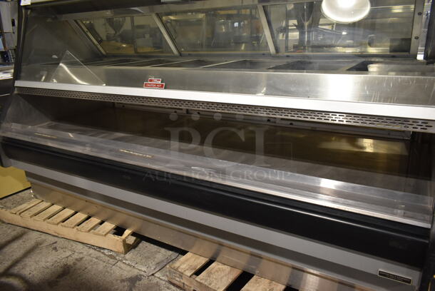 Custom Deli's Inc DILW8CBSS Stainless Steel Commercial Floor Style Heated Display Case Merchandiser. 120/208 Volts, 3 Phase.  - Image 3 of 8
