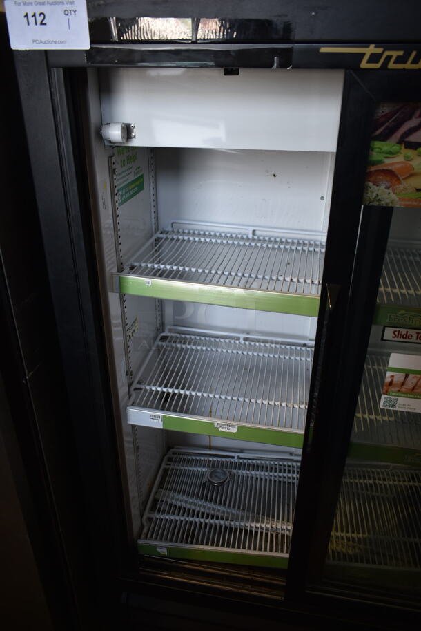 True GDM-33SSL-54 Metal Commercial 2 Door Reach In Cooler Merchandiser w/ Poly Coated Racks and Drink Sliders. 115 Volts, 1 Phase. Tested and Working! - Image 3 of 5