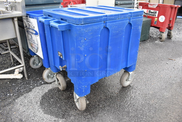Iowa Rotocast IRP-2000 Blue Poly Portable Ice Bin on Casters. 27x37x38 - Image 3 of 7