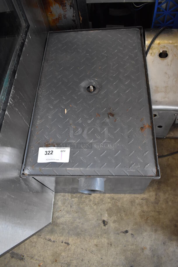Gray Metal Grease Trap. 17x27x17 - Image 4 of 4