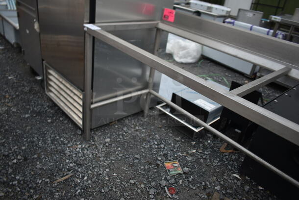 Stainless Steel Commercial Cutting Board Table Frame w/ Back Splash. - Image 4 of 4