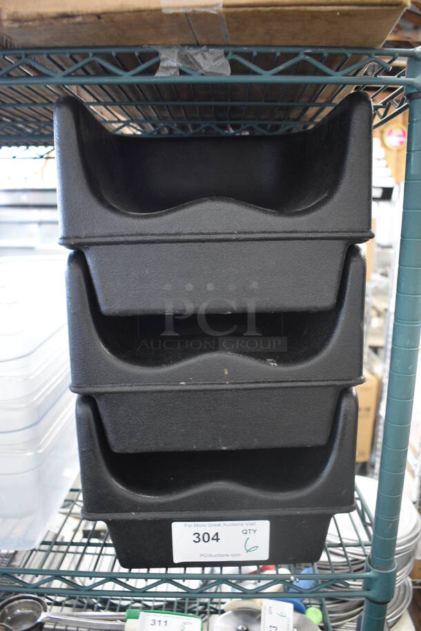 6 Black Poly Booster Seats. 12x11x8. 6 Times Your Bid!