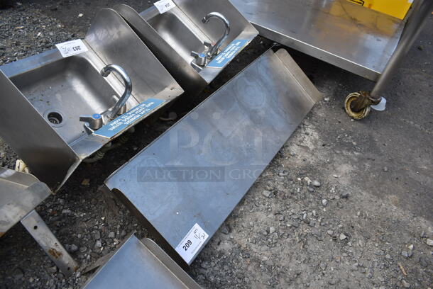 Stainless Steel Wall Mount Shelf. - Image 2 of 3