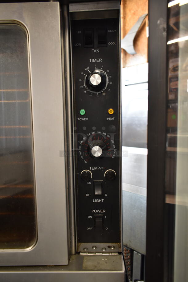 2 Patriot PT-COE Stainless Steel Commercial Electric Powered Full Size Convection Ovens w/ View Through Doors, Metal Oven Racks and Thermostatic Controls on Commercial Casters. 208 Volts, 3 Phase. 2 Times Your Bid! - Image 4 of 9