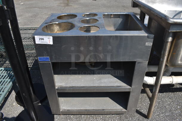 Stainless Steel Commercial Steam Table w/ 2 Metal Under Shelves. 28x20x33