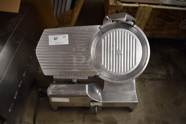 Commercial Stainless Steel Electric Countertop Meat/Cheese Slicer. 115 Volts, 1 Phase. Cannot Test - Unit Needs New Power Switch
