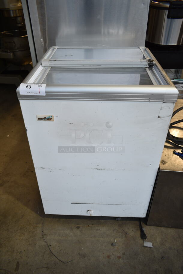 Excellence ISL-5D Metal Freezer Merchandiser on Commercial Casters. 115 Volts, 1 Phase. Tested and Working! - Image 1 of 8