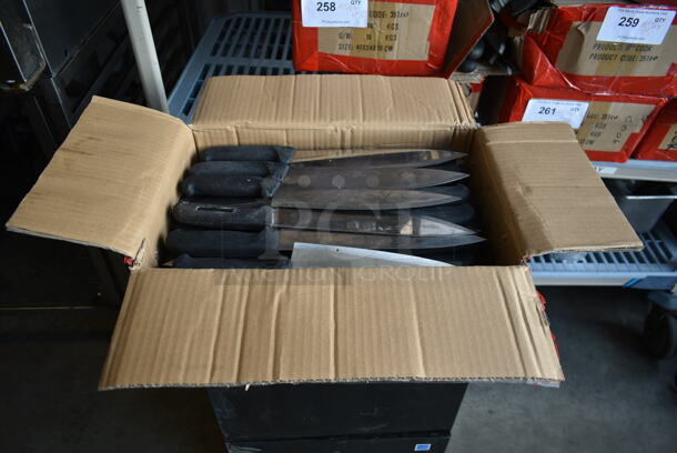 45 SHARPENED Stainless Steel Chef Knives. 45 Times Your Bid!