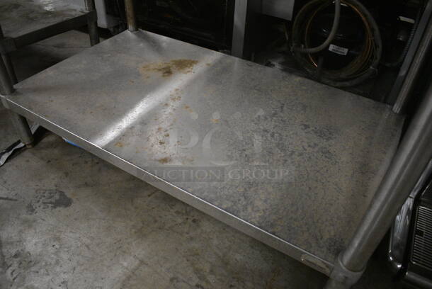 Stainless Steel Table w/ Back Splash and Under Shelf. 48x30x40 - Image 3 of 3