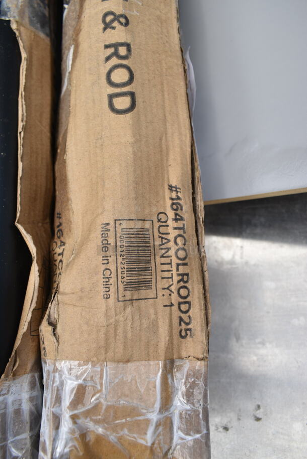 Lot of BRAND NEW SCRATCH AND DENT! Lancaster Table & Seating Items; 5 164TCOLROD25 25 3/16" Standard Height Table Base Column and Rod and 17 964SWIP Bar Stool Flat Swivel - Image 4 of 6