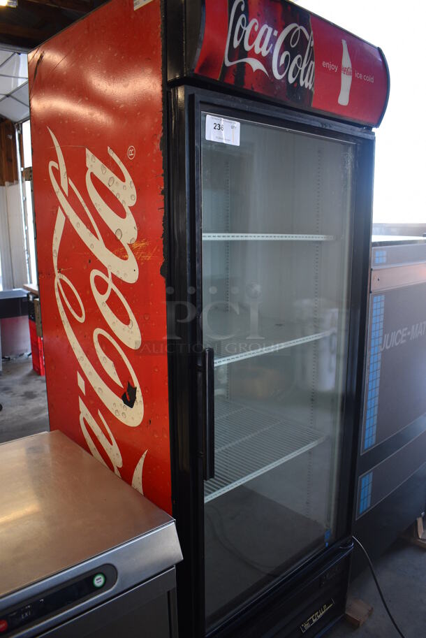 2011 True Model GDM-26EM ENERGY STAR Metal Commercial Single Door Reach In Cooler Merchandiser w/ Poly Coated Racks. 115 Volts, 1 Phase. 30x31x79. Tested and Working! - Image 2 of 5