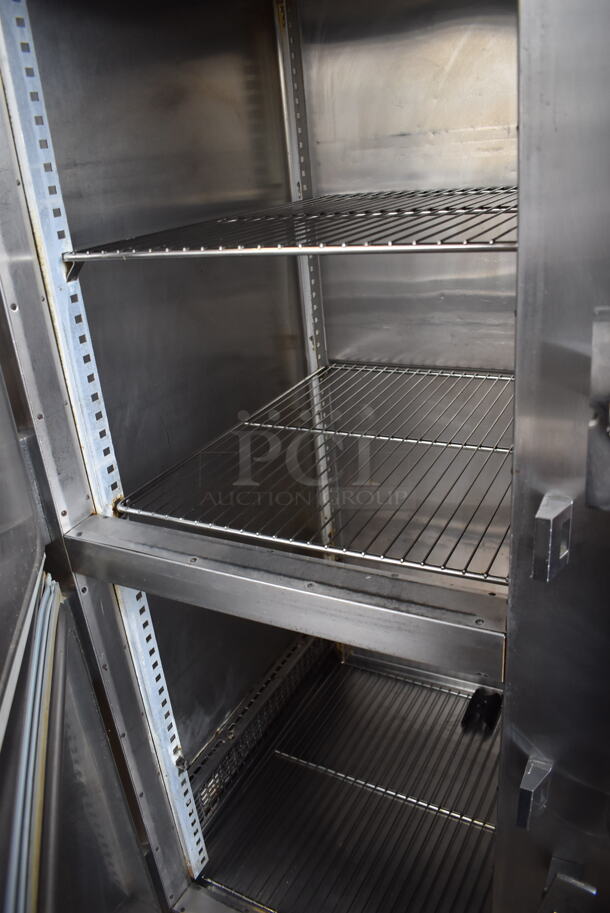 Traulsen Stainless Steel Commercial 4 Half Size Door Reach In Warming Cabinet. 208 Volts, 1 Phase. 58x35x83 - Image 4 of 8