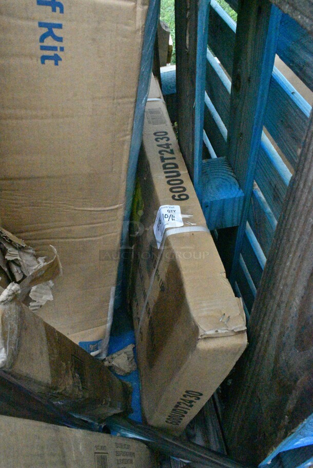 BRAND NEW SCRATCH AND DENT! Regency 600UDT2430 30" x 21" Stainless Steel Dish Table Undershelf for 3' Dish Tables. May Be Missing Pieces.  - Image 2 of 3