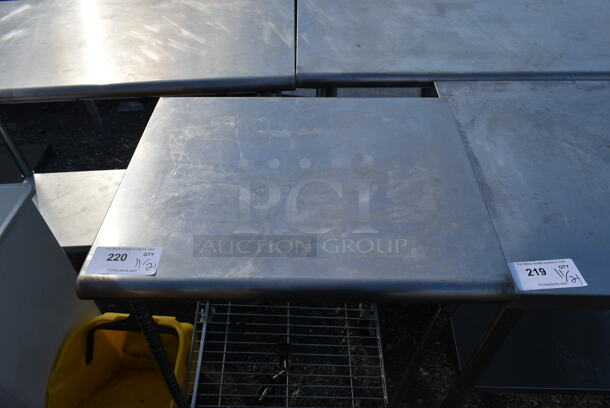 Stainless Steel Table w/ Wire Under Shelf on Casters. - Image 2 of 4