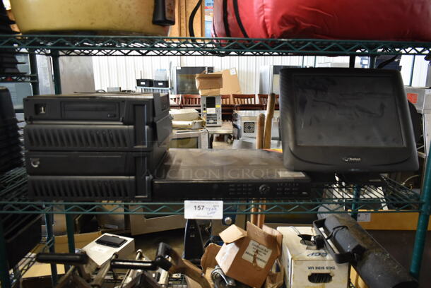 ALL ONE MONEY! Tier Lot of Various Items Including POS Monitor and Computer Towers - Image 1 of 5