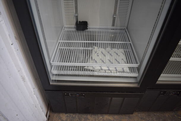 Habco SE18 Metal Commercial Single Door Reach In Cooler Merchandiser. 115 Volts, 1 Phase. 24x24x79. Tested and Powers On But Does Not Get Cold - Image 3 of 4