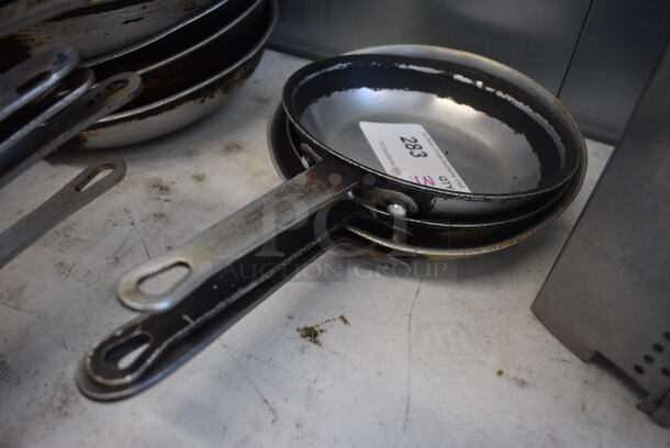 3 Various Metal Skillets. Includes 13x7.5x2. 3 Times Your Bid!