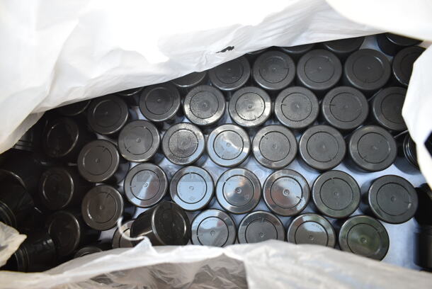3 BRAND NEW SCRATCH AND DENT! Items Including Taral 2-58-DS-BPP 2 oz. Black Double Wall Straight Base Polypropylene Jar - 660/Case, 500GPJDW02W 2 oz. White Double Wall Straight Base Polypropylene Customizable Jar - 384/Case, BM176BIN21LID Regency 18" x 22" x 12" Black Plastic Step Stool / Aisle Display - 750 lb. Capacity. 3 Times Your Bid!  - Image 3 of 8