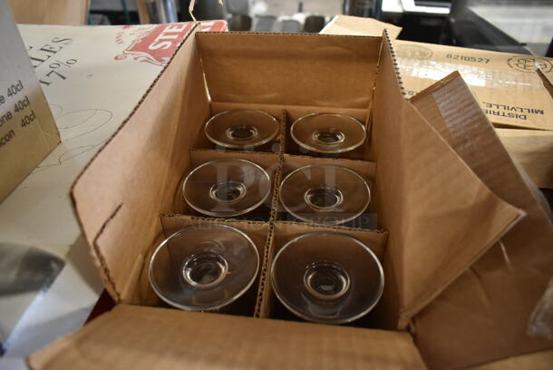 3 Boxes of 6 BRAND NEW! Footed Glasses. 3 Times Your Bid! - Image 3 of 3