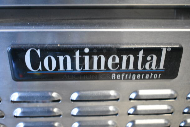 BRAND NEW SCRATCH AND DENT! 2024 Continental RA43N Stainless Steel Commercial 2 Door Undercounter Cooler on Commercial Casters. 115 Volts, 1 Phase. Tested and Working! - Image 2 of 6