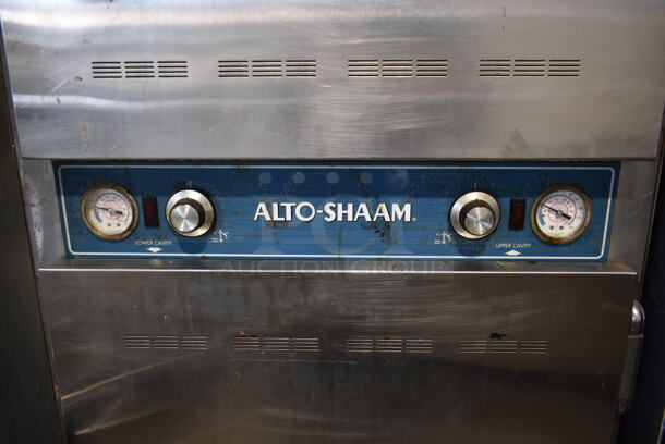 Alto Shaam 1000-UP/SR Halo Heat Stainless Steel Commercial 2 Half Size Door Holding Cabinet on Commercial Casters. 208-240 Volts, 1 Phase. - Image 4 of 7