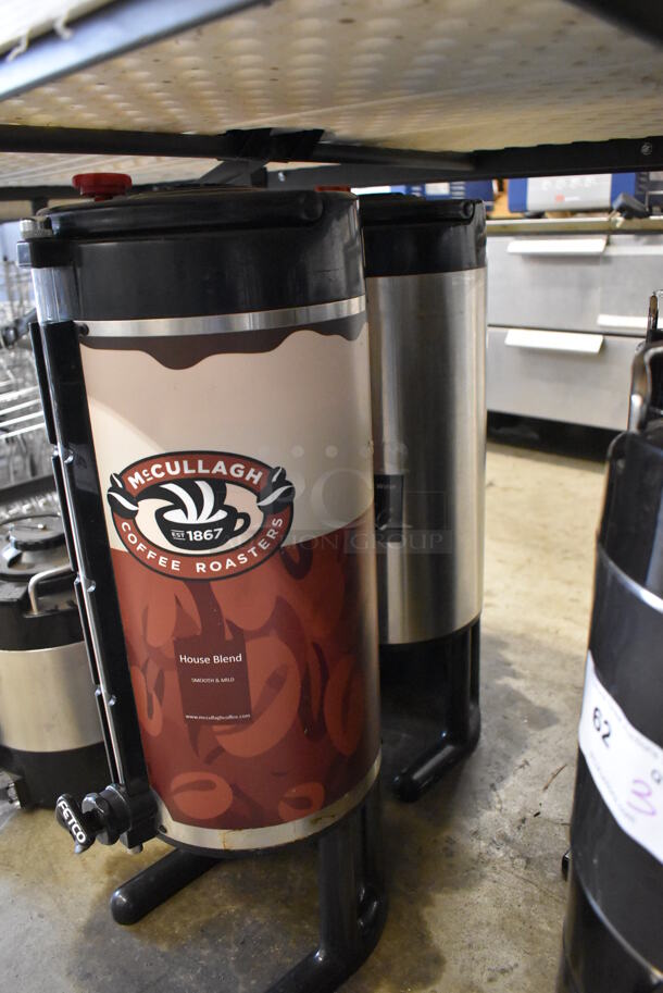 4 Black Poly Coffee Satellite Dispensers Including Bunn TF Server. 10x12x26, 10x12x20, 10x12x13. 4 Times Your Bid! - Image 4 of 8