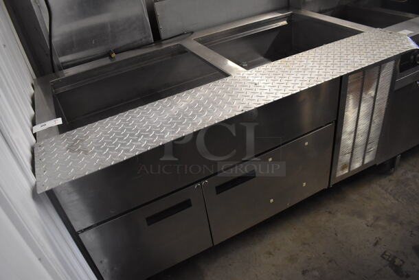 Delfield Stainless Steel Commercial Cold Pan Buffet Station w/ 2 Doors. 60x36x36. Tested and Powers On But Does Not Get Cold - Image 3 of 8
