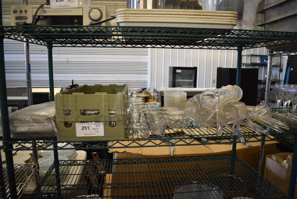 ALL ONE MONEY! Tier Lot of Various Items Including Poly Ladles and Glassware - Image 2 of 10