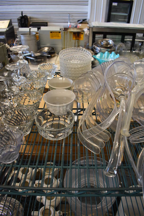 ALL ONE MONEY! Tier Lot of Various Items Including Poly Ladles and Glassware - Image 5 of 10