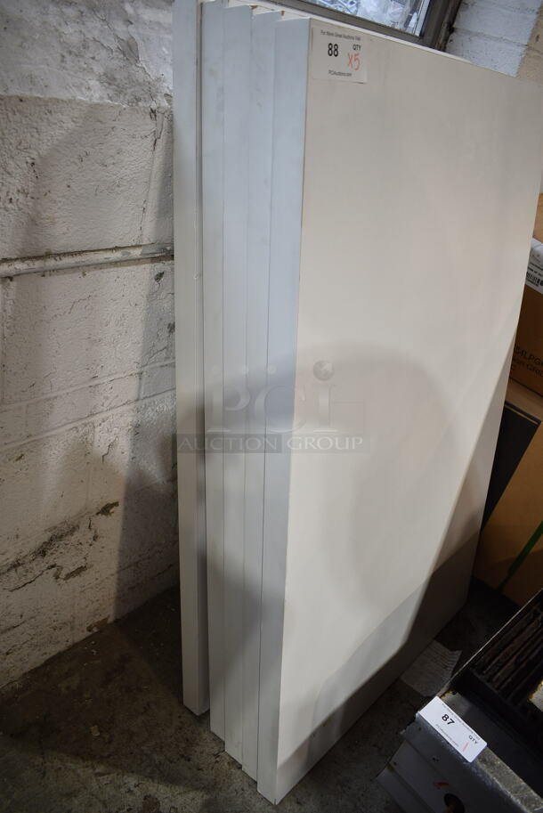 5 White Tabletops. 5 Times Your Bid! - Image 2 of 4