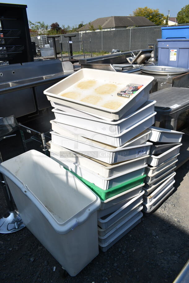 25 Items; 24 Poly Dough Bins and 1 Poly Ingredient Bin. 25 Times Your Bid! - Image 1 of 9