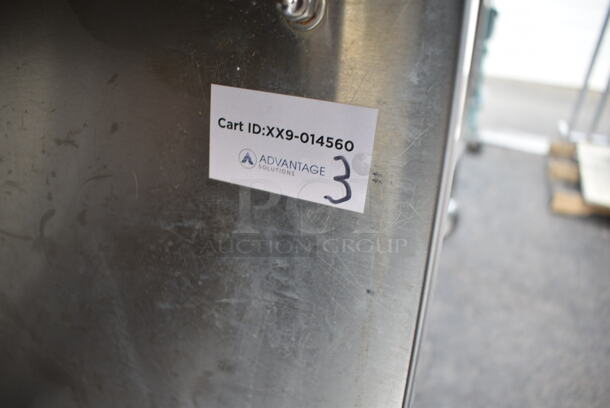 Stainless Steel Cart w/ Under Shelf on Commercial Casters. Does Not Include Contents.  - Image 6 of 6
