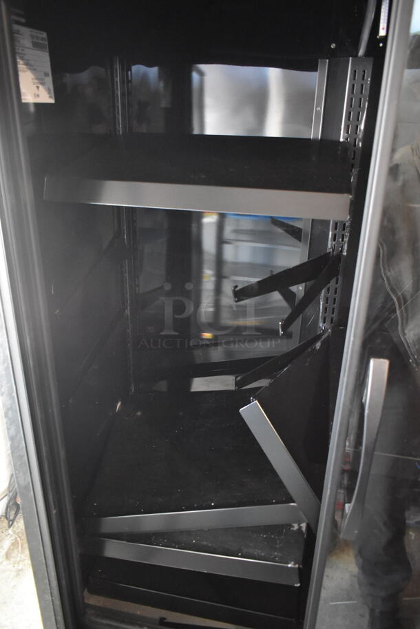 2021 True TVM-48SL-HC-VM01 Metal Commercial 2 Door Reach In Cooler Merchandiser w/ Metal Shelf Racks. 115 Volts, 1 Phase. Tested and Working! - Image 4 of 6