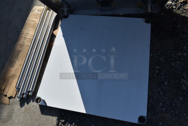 BRAND NEW SCRATCH AND DENT! Regency Stainless Steel Tabletop, Under Shelf and 4 Legs. - Image 5 of 5