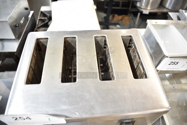 Toastswell BTM4WS-L Stainless Steel Commercial Countertop 2 Slot Toaster. 120 Volts, 1 Phase.  - Image 3 of 4