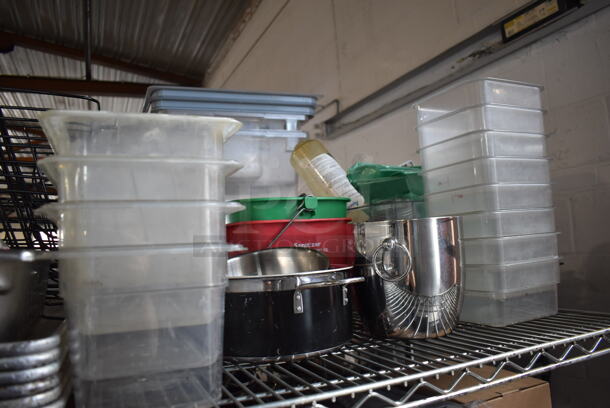 ALL ONE MONEY! Tier Lot of Various Items Including Metal Full Size Baking Pans and Poly Bins! - Image 4 of 4