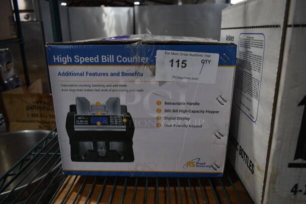 BRAND NEW IN BOX! Royal Sovereign RBC-ED350 Countertop Money Counting Machine. 
