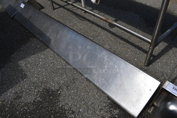 Stainless Steel Commercial Wall Mount Shelf w/ Brackets. 84x12x12 - Image 1 of 3