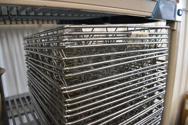 24 Metal Wire Baskets. 11.5x14x2. 24 Times Your Bid! - Image 3 of 3